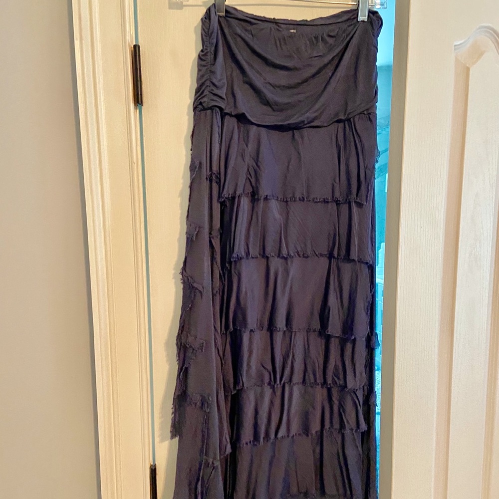 Tempo Paris silk maxi skirt